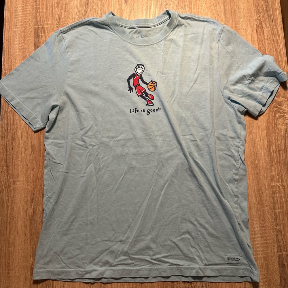 Life Is Good Basketball Tee